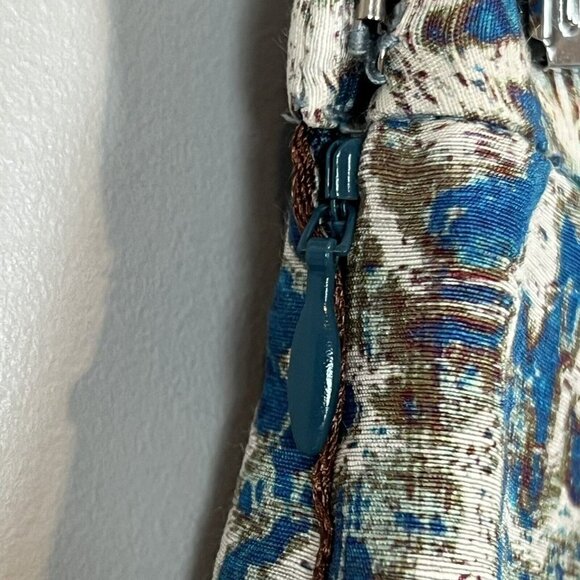 Peruvian Connection Blue Ambrosia Skirt Women's U.S. Size 4 NWT Linen Silk Blend - Picture 8 of 11